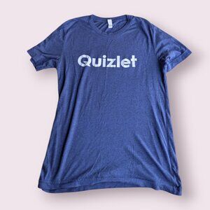 Blue Quizlet Short Sleeve T-shirt Small Unisex